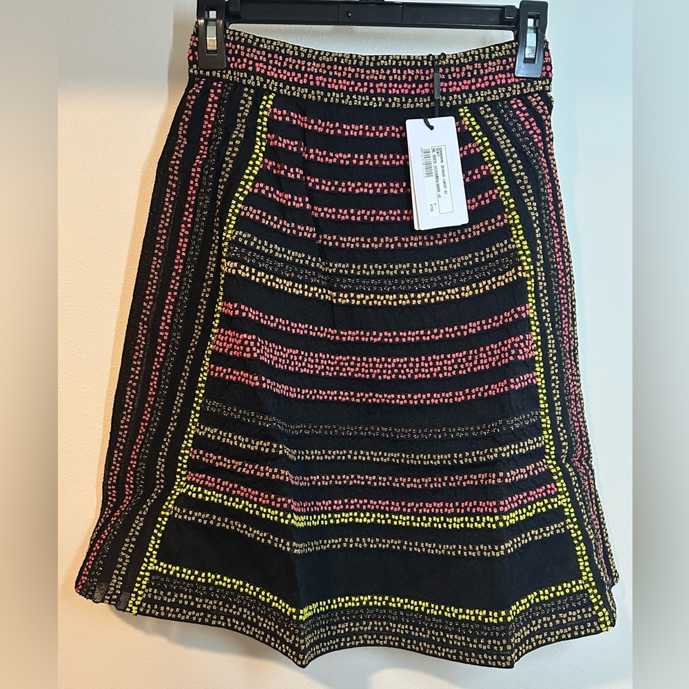 M by Missoni Black Skirt with Pink and Yellow Accents